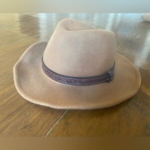 Lucky Brand Tan Fedora with Brown Band
